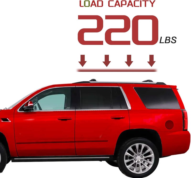 KINGGERI 220lbs Roof Rack Cross Bars Compatible with Chevrolet Tahoe & Suburban, GMC Yukon & Yukon XL, Cadillac Escalade & Escalade ESV 2015-2020, Heavy Duty Aluminum Roof Rails Crossbars All Metal - Image 4